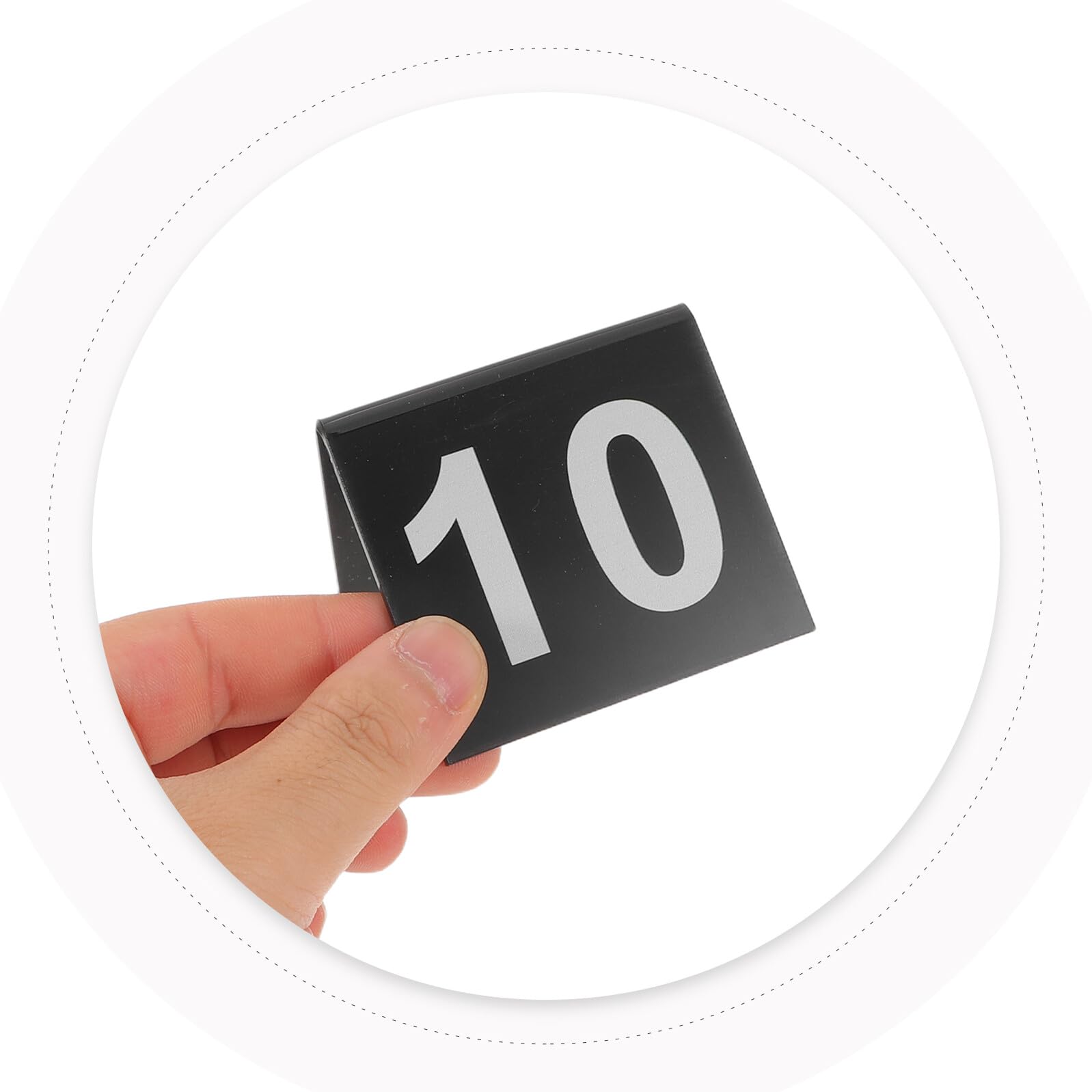 BESPORTBLE 100stücke Tischnummern Für Restaurants Cafés Empfänge Acryl-tischnummern Tischnummernhalter Tischkarten Für Hochzeiten Banketttische Tischschilder Für Hochzeiten Acryl-tischschilde