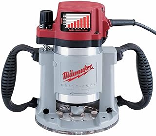 Milwaukee 5625-20 Router de velocidad variable de base fija de 15 amperios de 3-1/2 caballos de fuerza con llave de ajuste...