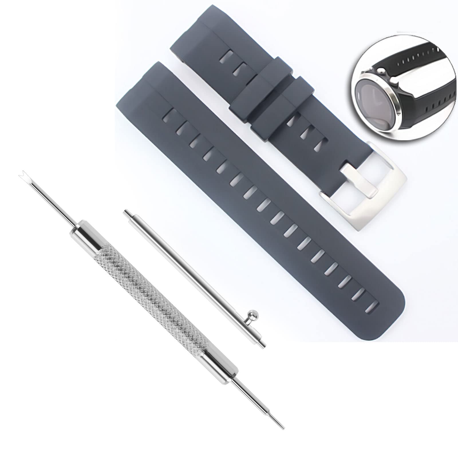 Kit 20mm Perno A Molla Per Cinturino Orologio RADO + Strumento Rimozione E Fibbia - 5