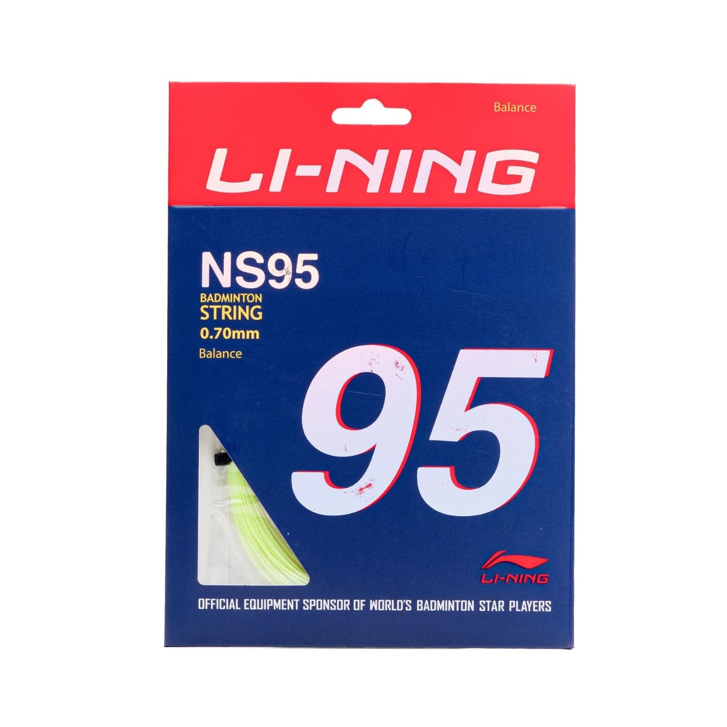 Li-Ning NS 95 Badminton String, 70mm (FLUOROSCENT Yellow)-picture-16