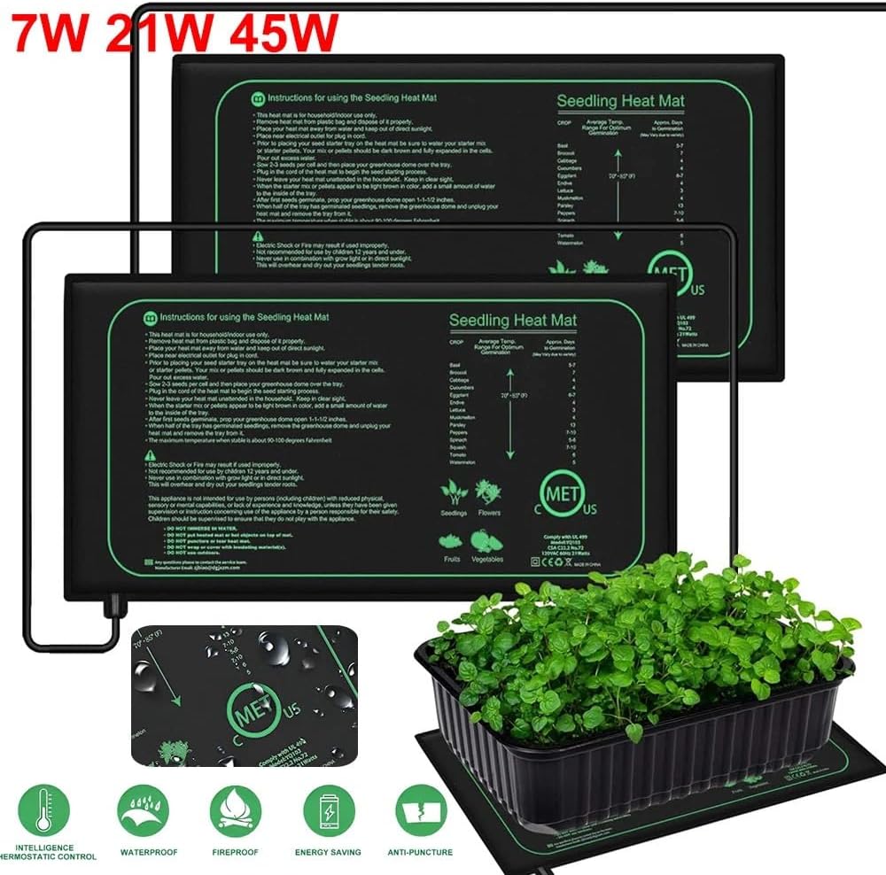 温熱マット 苗マット 苗ヒートマット屋内植物発芽防水加熱パッド繁殖クローン