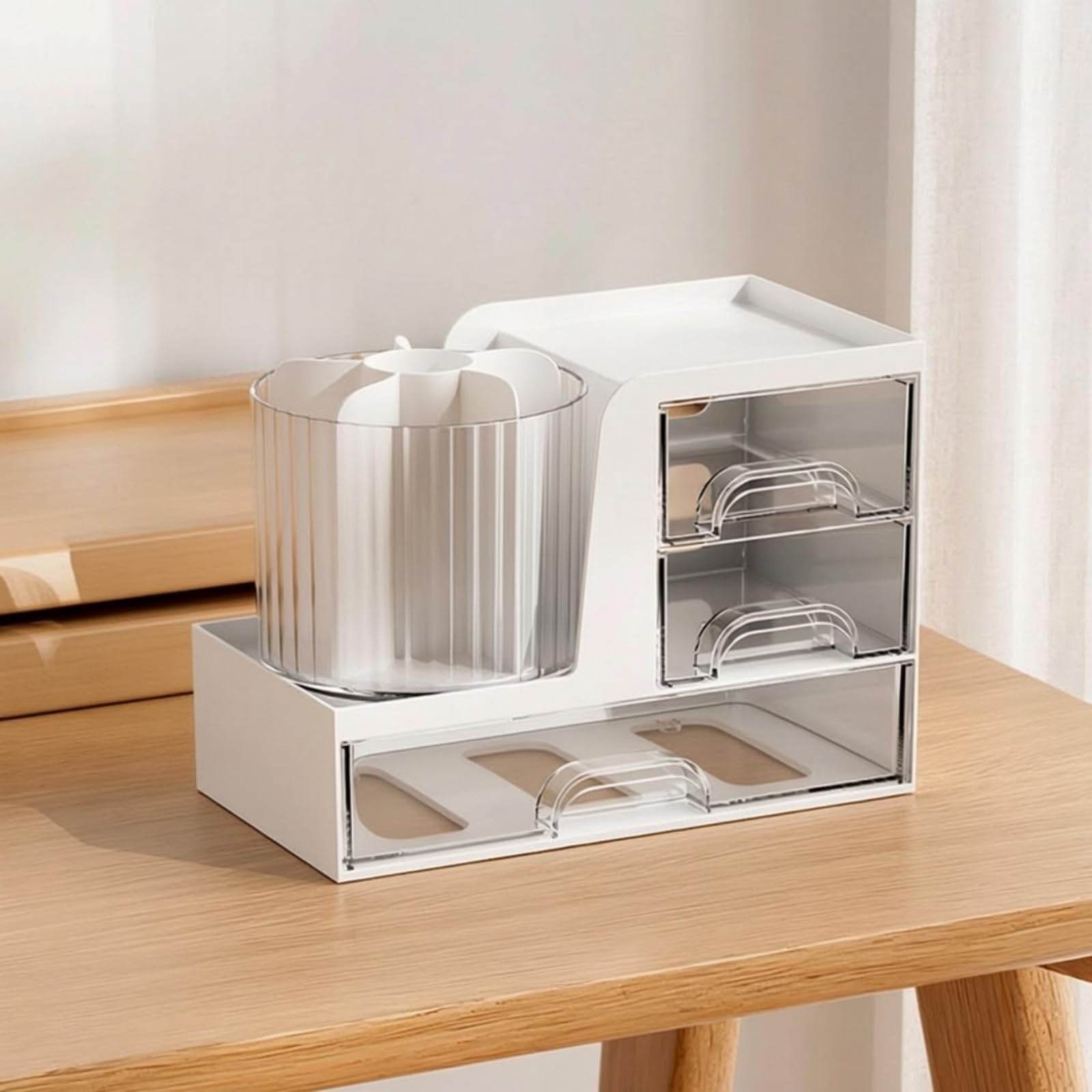 Organisateur Bureau Porte-Stylo Compact Boîte Multifonction Porte-Stylo Élégant pr Étudian