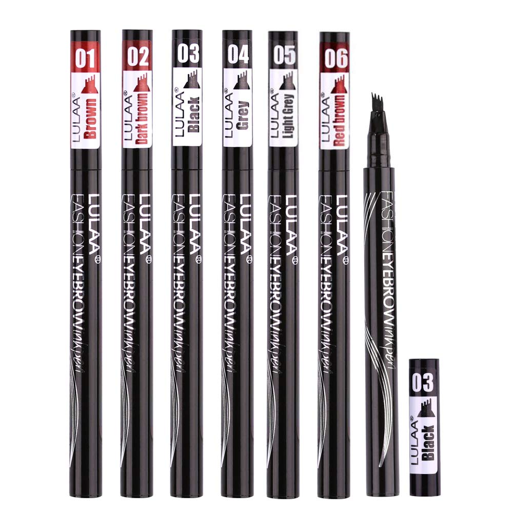 LULAA Waterproof Microblading Eyebrow Pencil Eyebrow Color Pen (Brown)