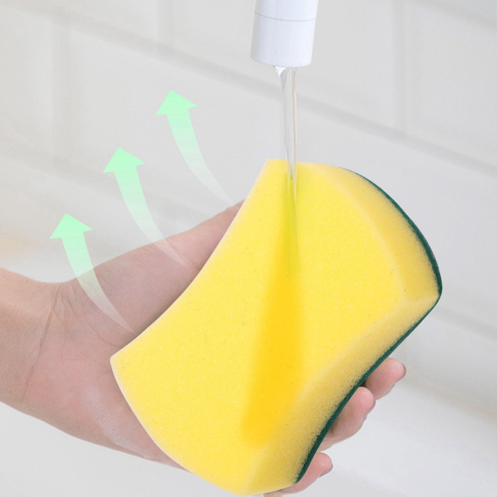 180 PZ Multi-Purpose Doppio Spugna Spugne Abrasive Piatto di Lavaggio Scrub Spugna Macchie Rimozione di Pulizia Scrubber Brush per Cucina Garage Bagno