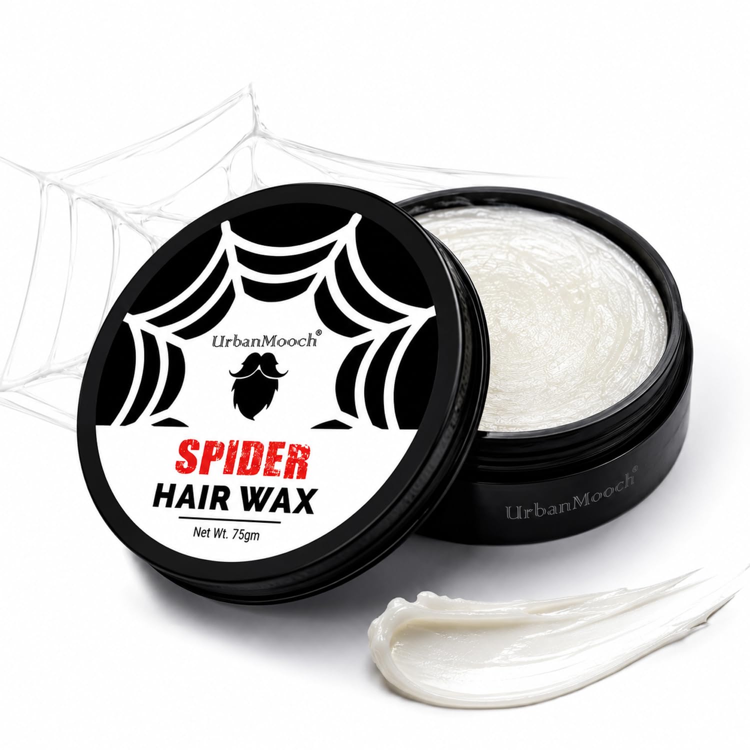 UrbanMooch Hair Styling Spider Wax for Men | Hair Styling Web | Web Effect, Texture, Volume, Sculpting, Flexible Hair Wax | Strong Hold | Natural Shine | Long-lasting Hair Fibre, 75g-picture-11