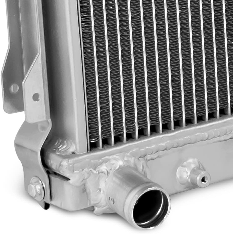 DNA Motoring RA-MM90-2 2-Row Full Aluminum Radiator, 1 Pack,Metallic