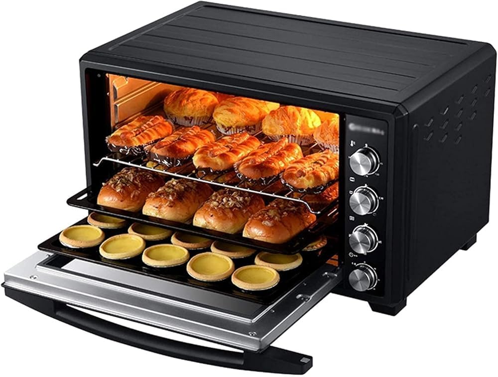 Combinazione di convezione della friggitrice ad aria del forno elettrico, capacità 40L, timer 60min, luce di cottura integrata, controllo della temperatura 90℃-230℃ per toast, cuocere e grigliare