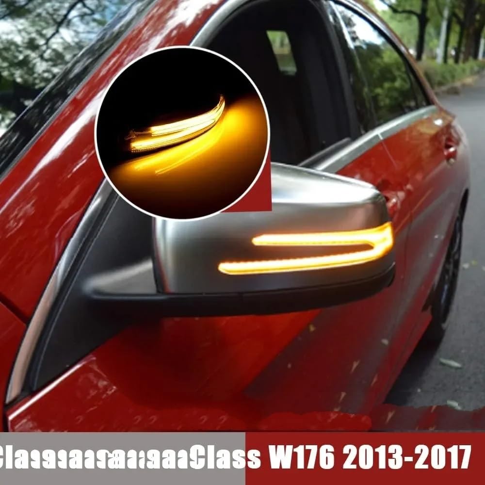 Intermitentes Dinámicas para Benz W204 para CLA ABCES para GLA para GLK para CLS Clase W176 W212 2 uds señal de Giro dinámica luz LED indicador de Espejo Lateral La Señal Giro