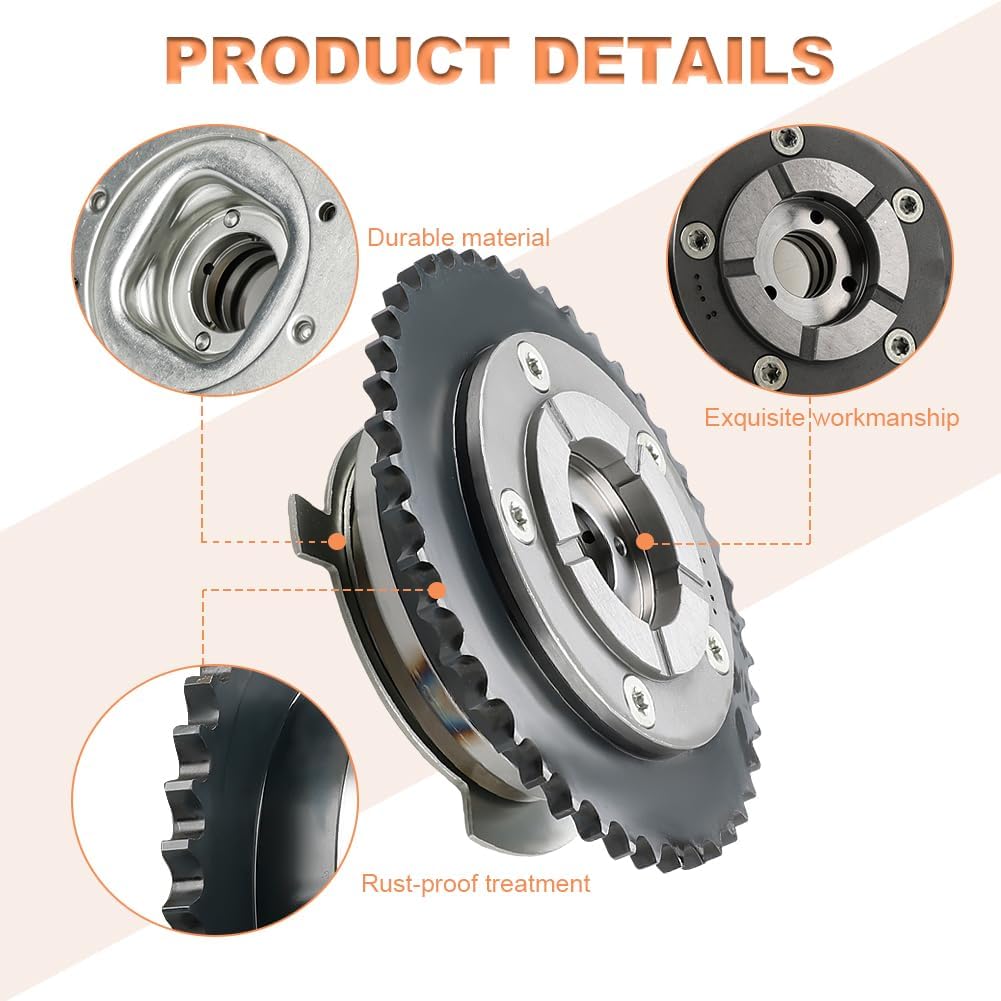 JDMON Variable Valve Timing (VVT) Sprocket Compatible with Cadillac Escalade, Chevrolet Avalanche Camaro Colorado Express 1500 Tahoe, GMC Canyon Yukon, Hummer H3 2007-2020 Replace for 12606358 VVT590