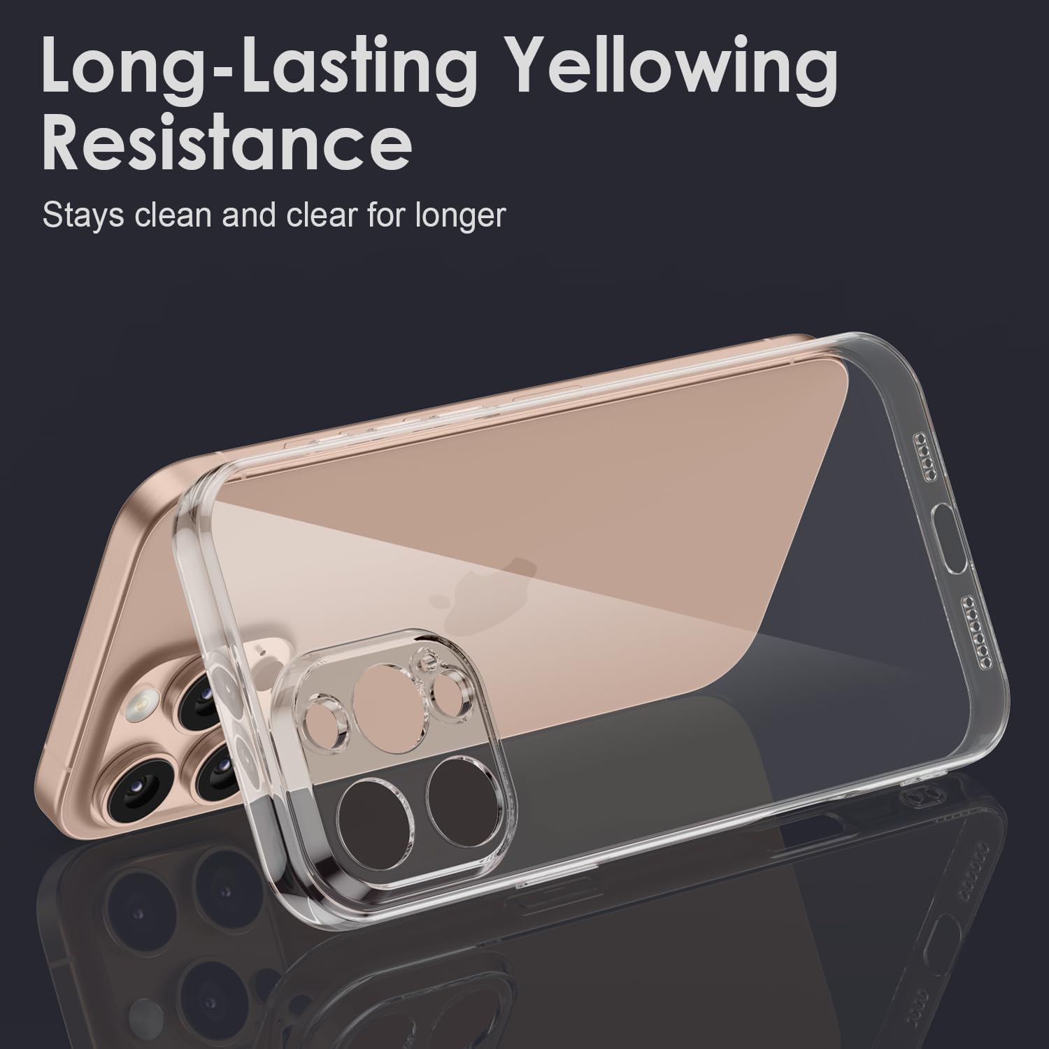 PIXFAB for iPhone 16 Pro Max Clear Case with 2 x Screen Protector Tempered Glass - Image 4