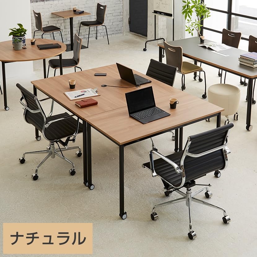 Amazon | オフィスコム 法人様向け キャスター付きテーブル レシル 幅