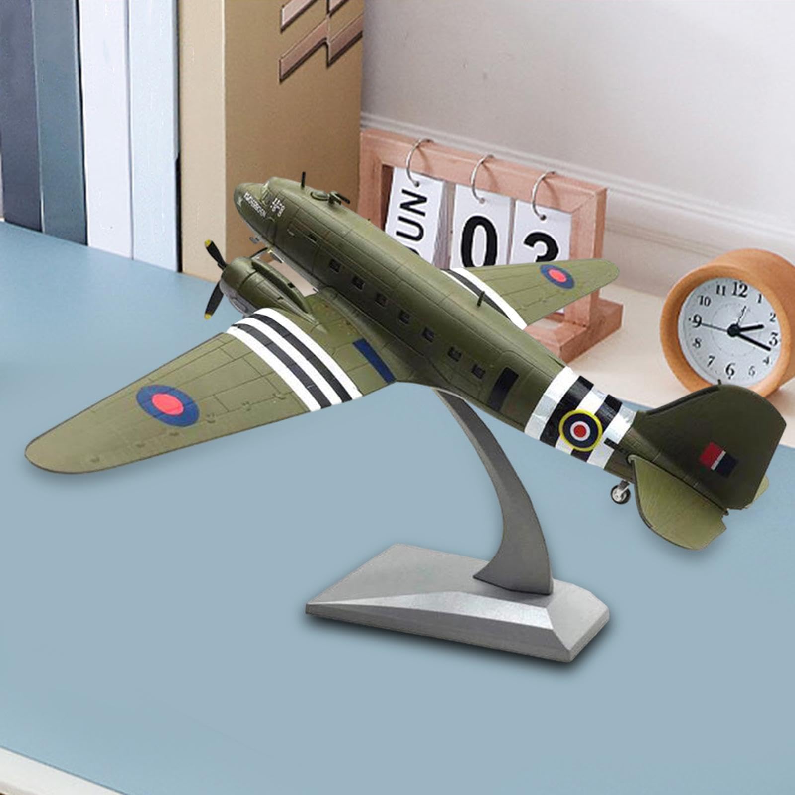 QUXVUIS Avión de combate de la Fuerza Aérea, modelo de fundición a presión, decoración que añade detalles y carácter a las colecciones de aviación, la