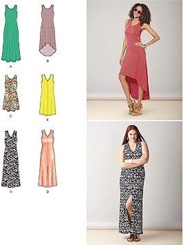 SIMPLICITY 1358 Misses Knit Dress 6 Variations Size XXS-XXL  Sewing PATTTERN