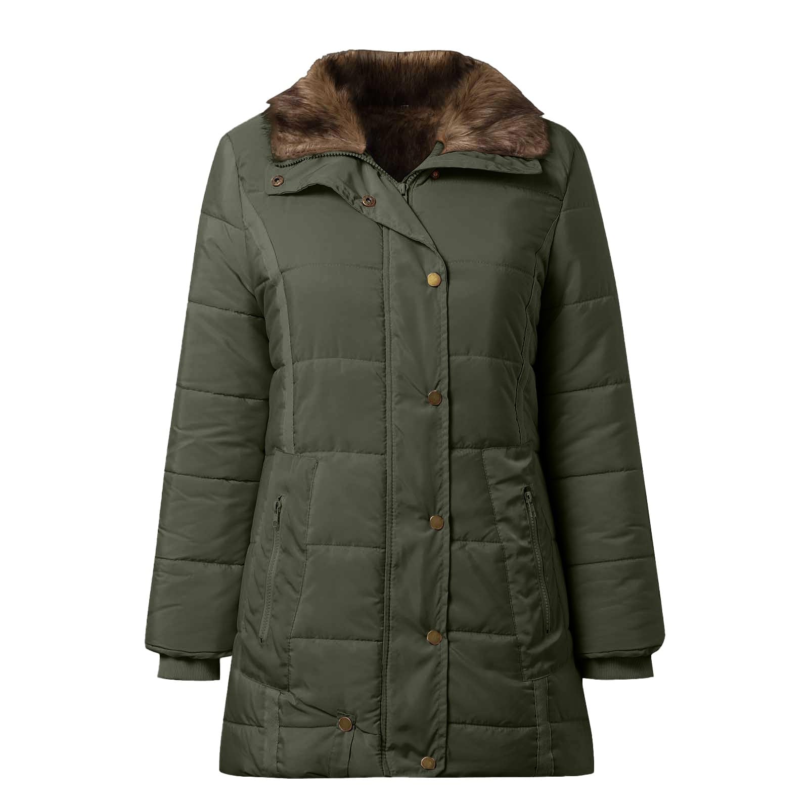 Giacca Autunno Piumini da Donna, Cappotti da Donna, Trench Lungo con Bottoni, Giacca Calda e Spessa, Soprabito Abbigliamento Esterno con Cappuccio Sera