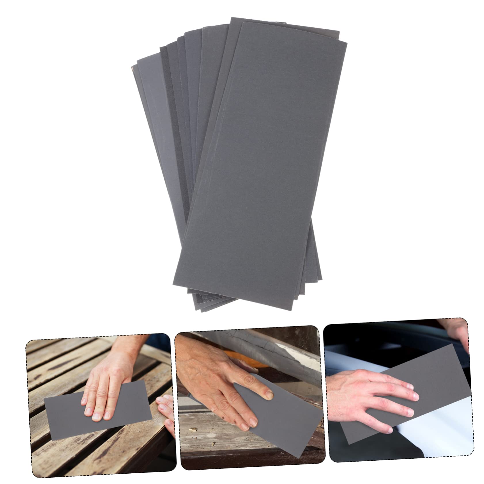Housoutil 4 Set Vetrata Grit per Finitura E Lucidatura Adatti per Umido E Secco 12 Fogli*4