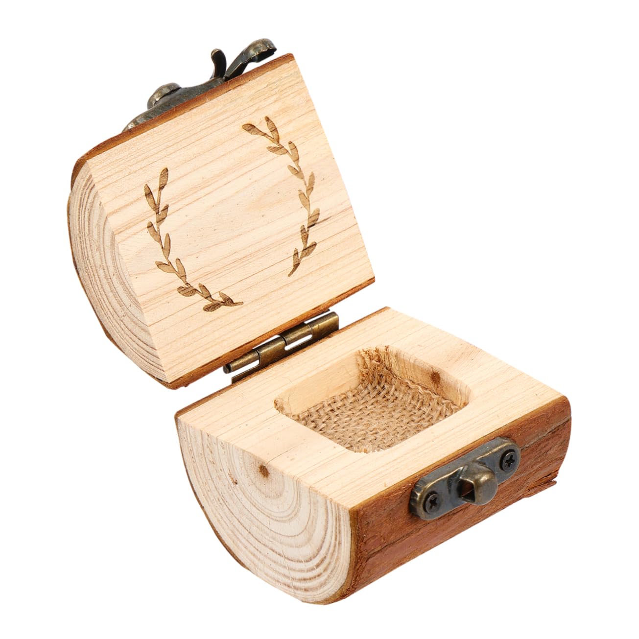 Boîte à alliances bois compacte pour éviter la perte des bagues