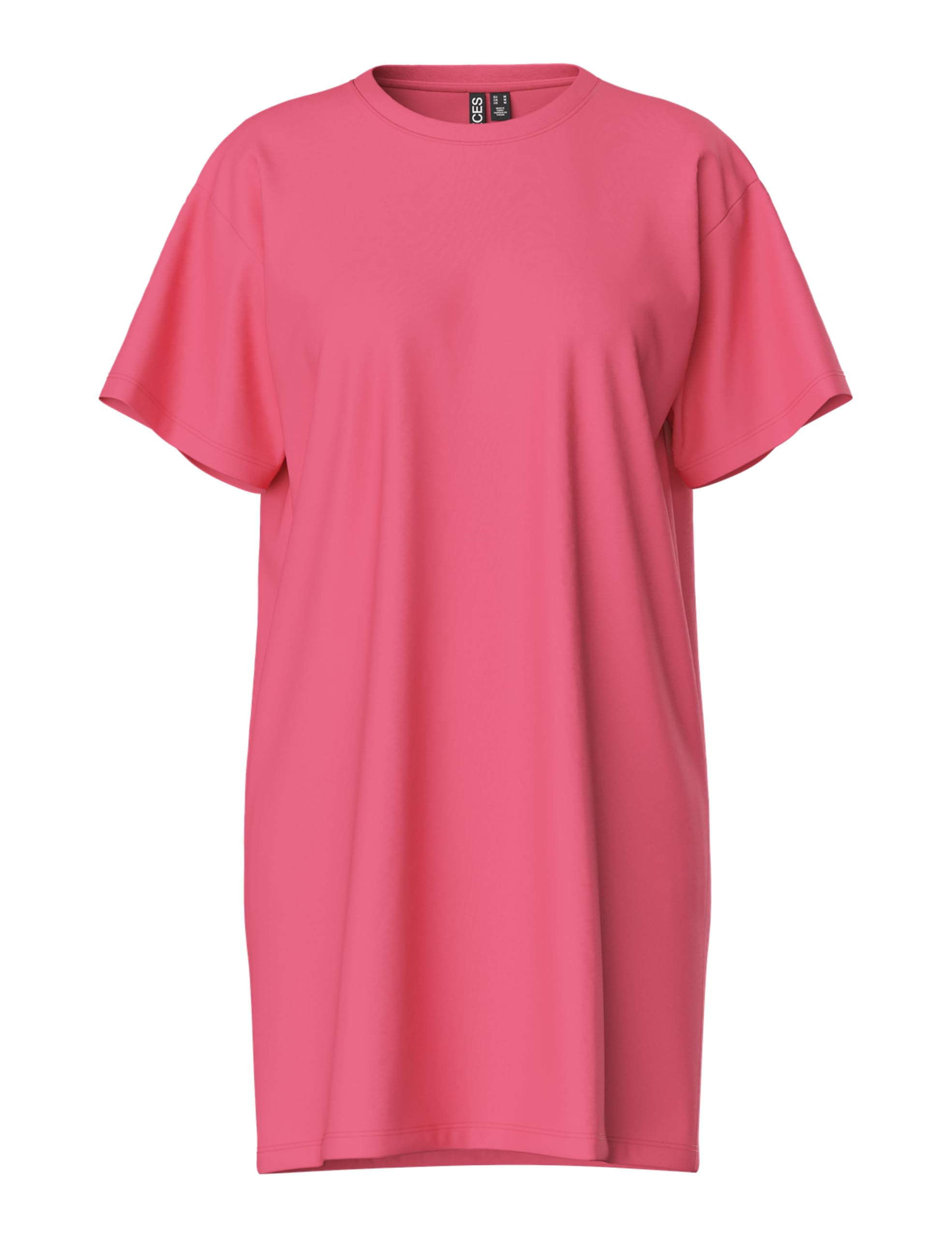 PIECES Women's Pcria SS Dress Noos BC Dress, Pink Lemonade, S