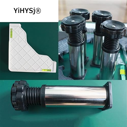 Miniatura 3 de Soporte para refrigerador con 4 pies fuertes para secadora, altura del soporte para refrigerador 3.95.97.8 pulgadas, ajustable, 1.1 pulgadas de