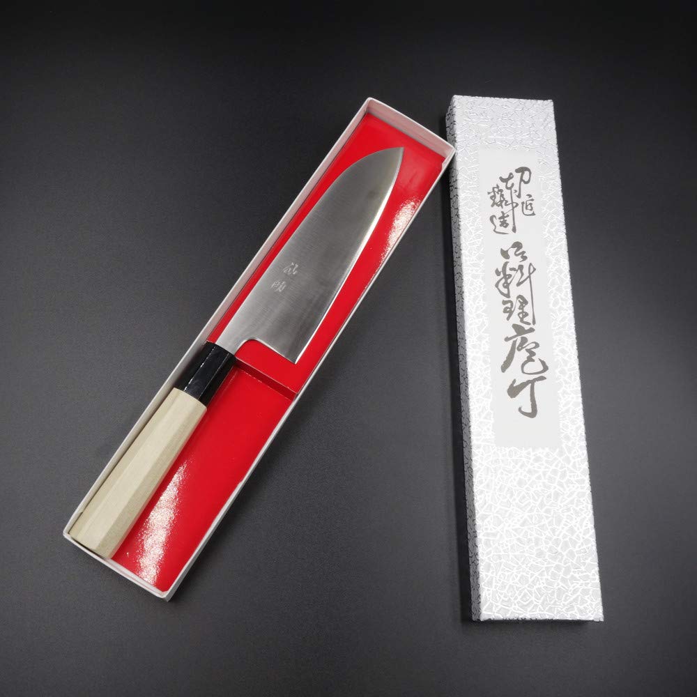仙助 包丁 三徳包丁 銀三 165mm 水牛八角柄 ステンレス ② 三徳 Amazon｜仙助 三徳包丁 越前打刃物 銀三 水牛八角柄 (三徳包丁