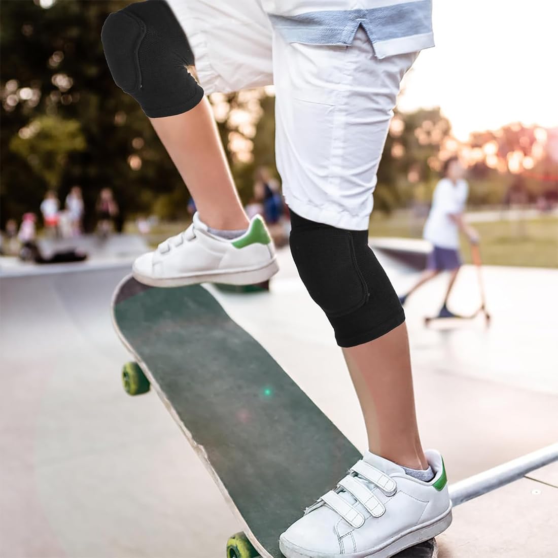 1 paia Ginocchiere da Danza, Set di Ginocchiere Sportive, Ginocchiere Elastiche Traspiranti, Ginocchiere da Danza per Bambini e Adulti per Corsa, Sport, Yoga