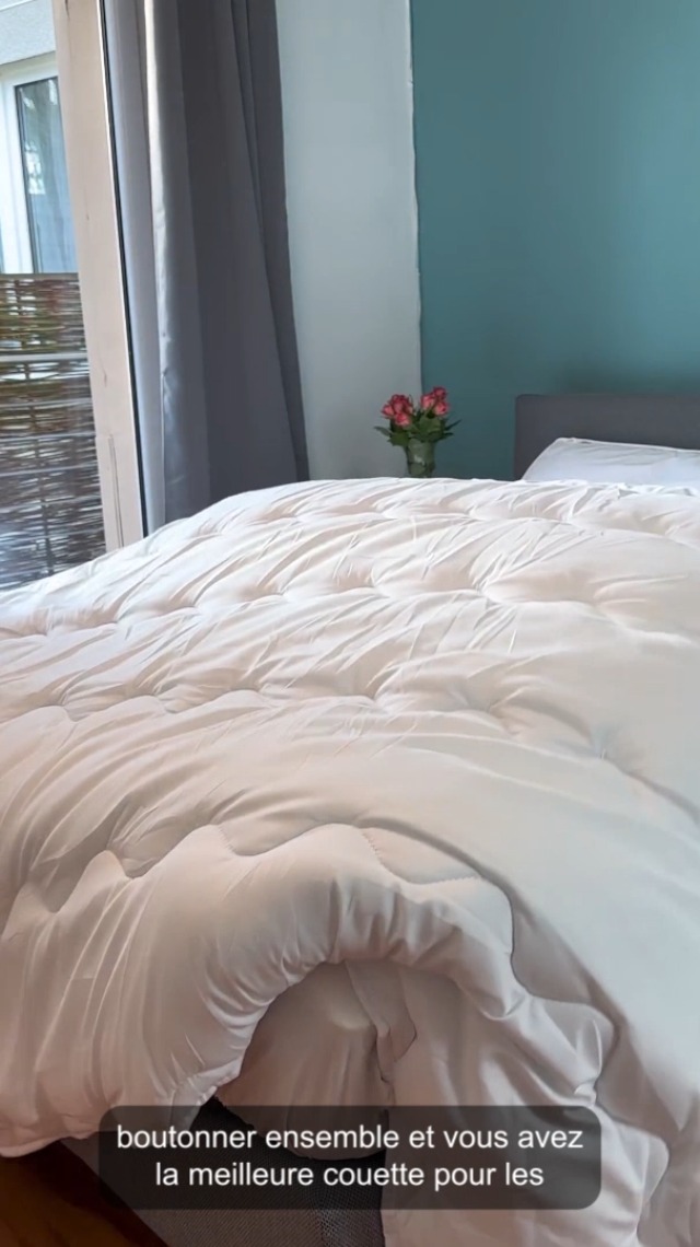 ZenPur Couette 4 Saisons 200x200 Cm - 3 En 1 Modulable Pour Hiver, Printemps Et Été - Lavable En Machine à 45°C