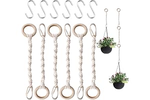 6-Pack Macrame Plant Hanger Extender