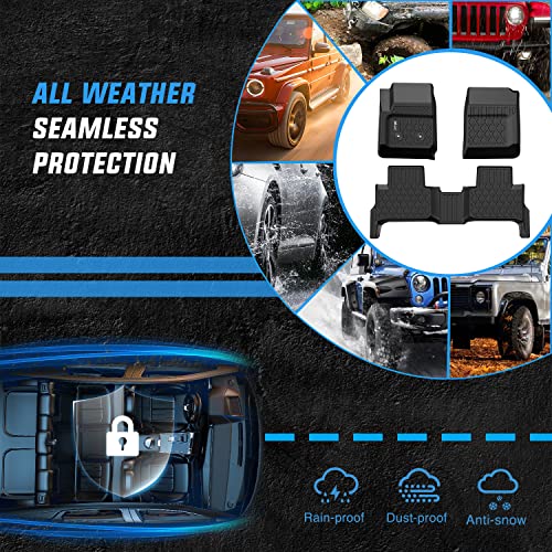 Image of Nilight TPE Floor Mats for Chevy Colorado GMC Canyon Crew Cab