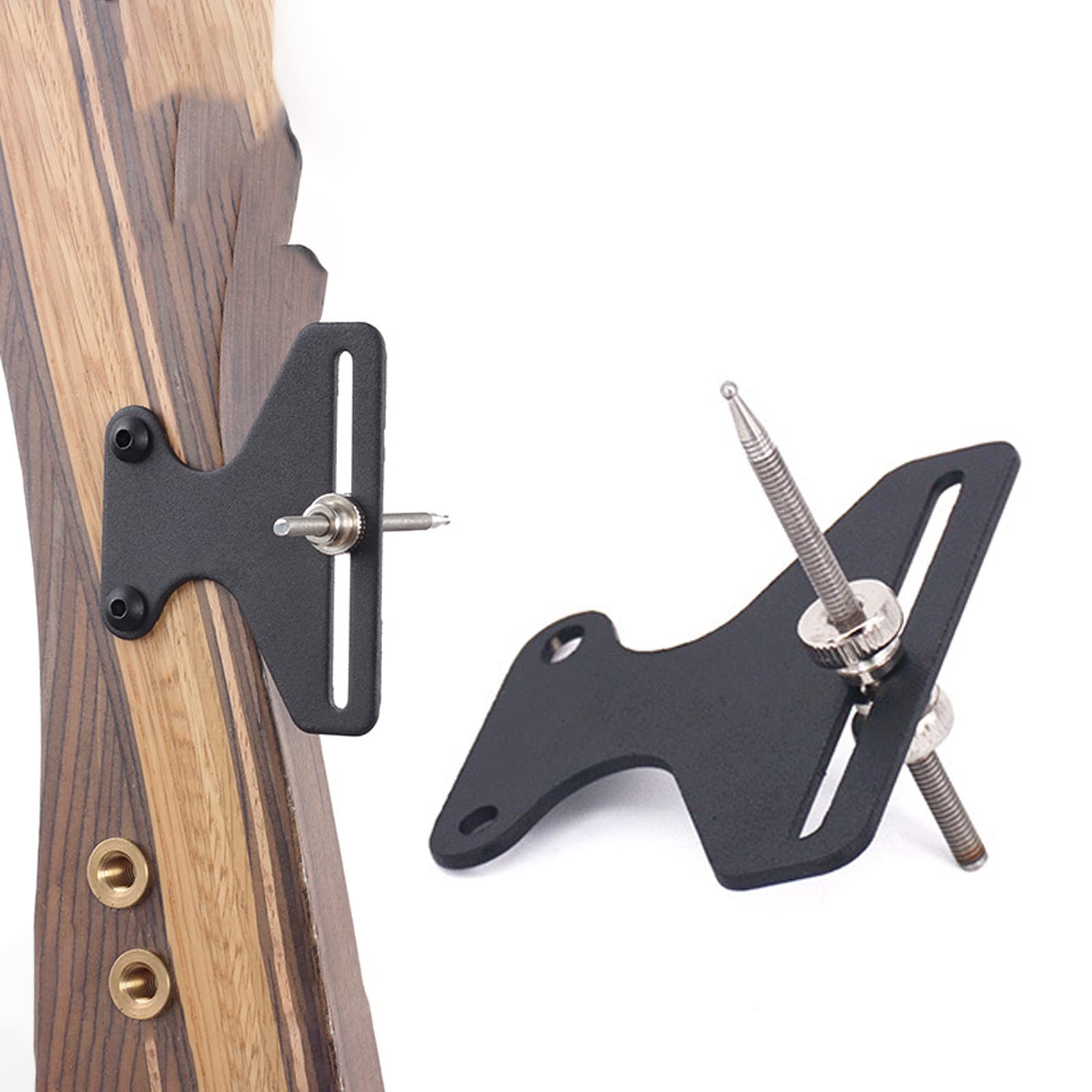 2 Pcs Recurve Bow Sight Single Pin Red Aiming Point Stainless Steel - View #11