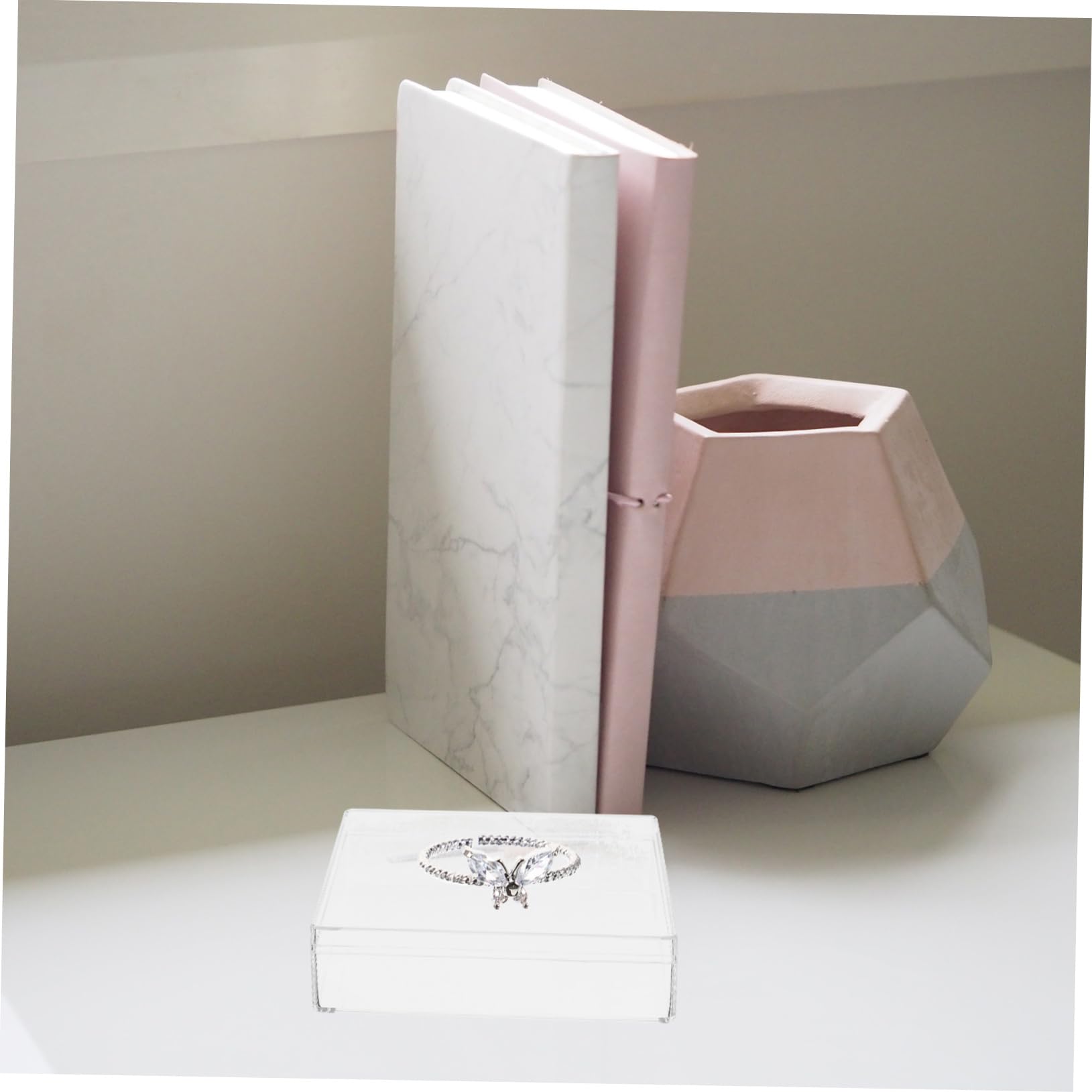 GAROZATION 4pcs Small Plastic Jewelry Boxes Storage Dividers Bead Organizer Box Storage Containers for Jewelry Compact Display