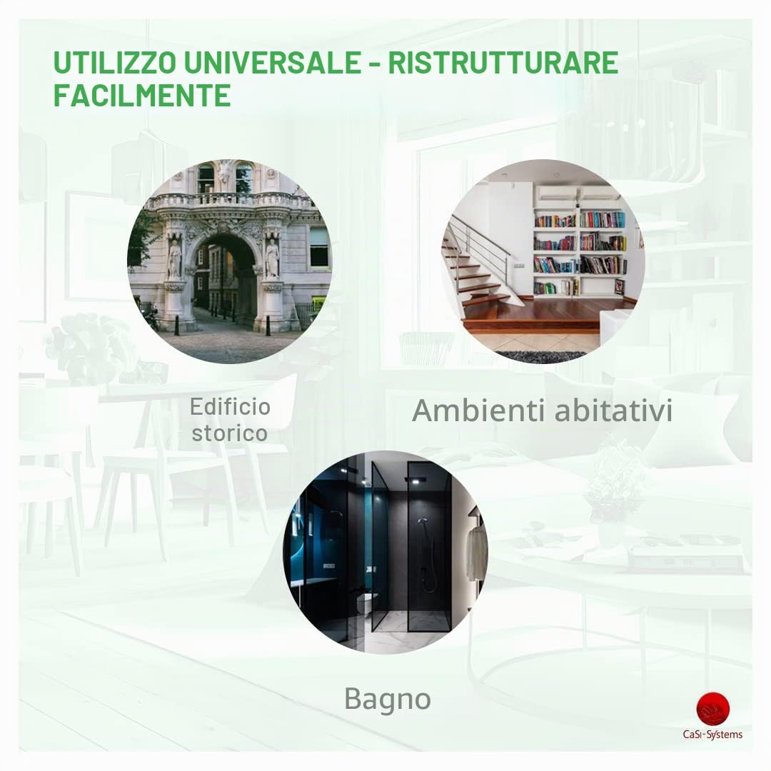 Pannello climatico pre-intonacabile da 25mm in silicato di calcio, antimuffa, per interni, cantina, ambienti umidi, risparmio energetico e isolamento, Set per 12,2 m²