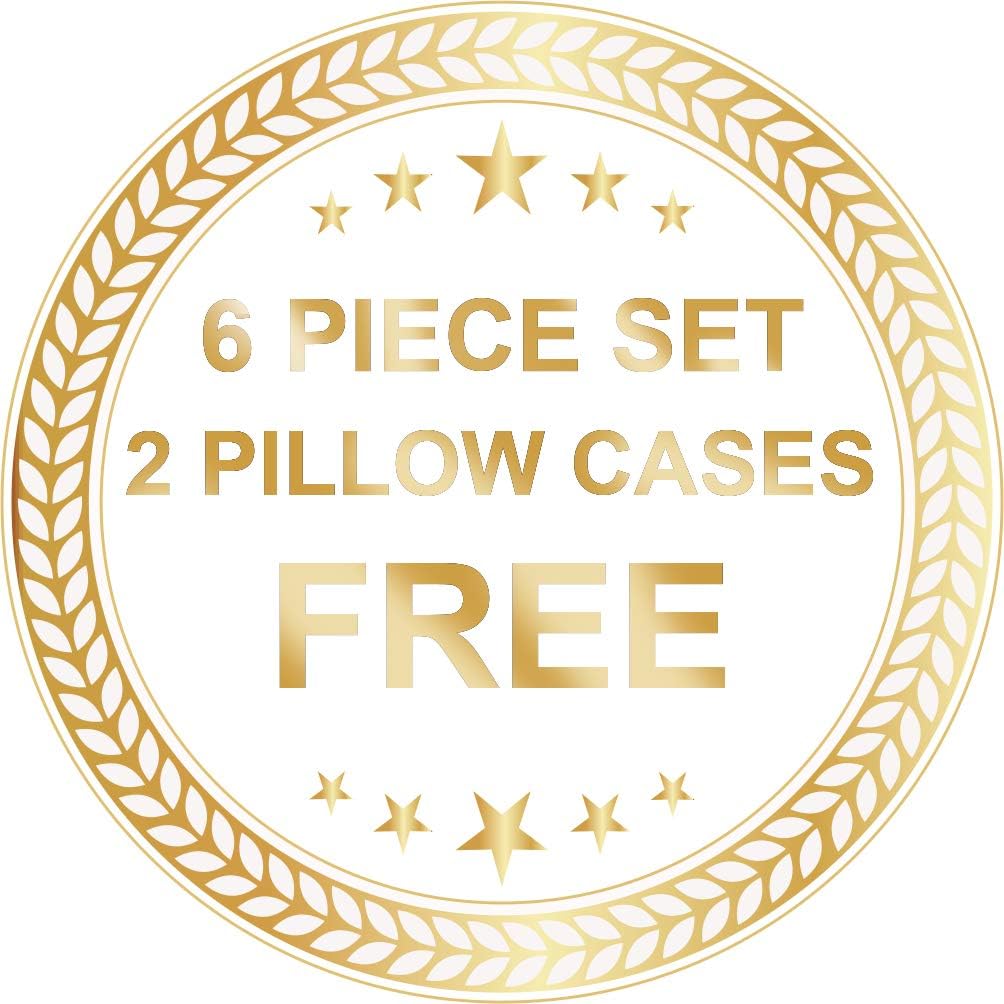 400 Thread Count 100% Long Staple Soft Cotton SheetSet with Bonus Pillowcases,6 Piece Set,Queen Sheets,Smooth Soft Sateen Weave,Deep Pocket,Luxury Bedding,White