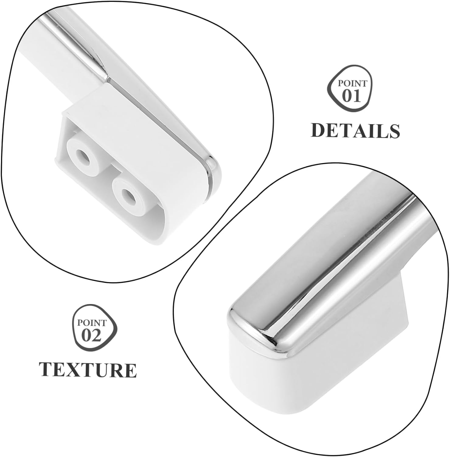 BESTYASH Refrigerator Handle Accessory Replacement Freezer Door Pull Sturdy Construction Energy-efficient for Home Commercial Use