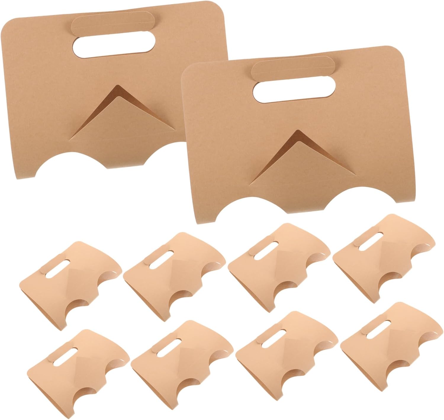 MAGICLULU 50pcs Milk Tea Holder Cup Holder Cup Organizers Takeout Drink Carrier for Cold Tea Coffee