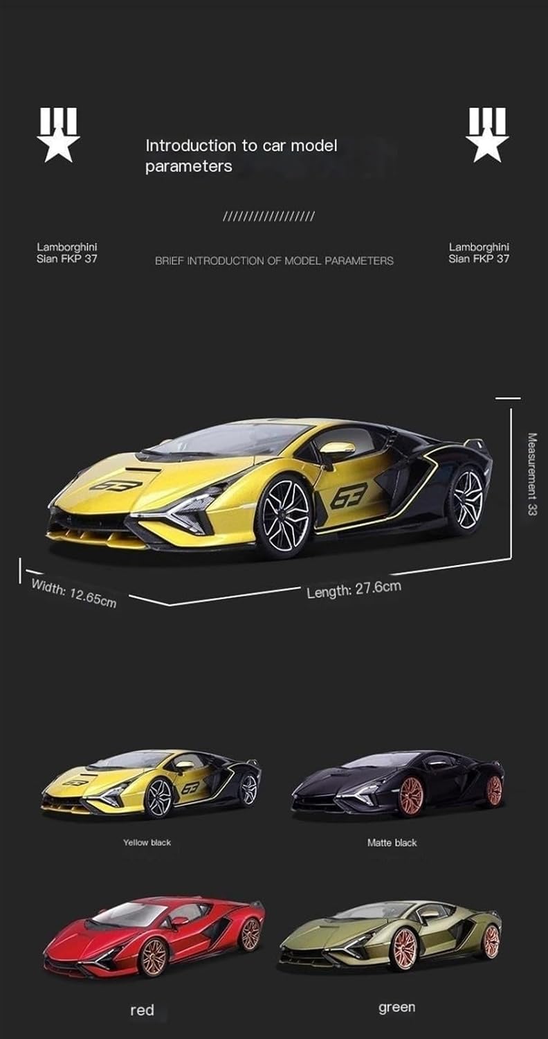 1:18 Lightning automodel simulatie legering auto Model FKP 37 Metallic groen(FKP 37 Metallic Green)