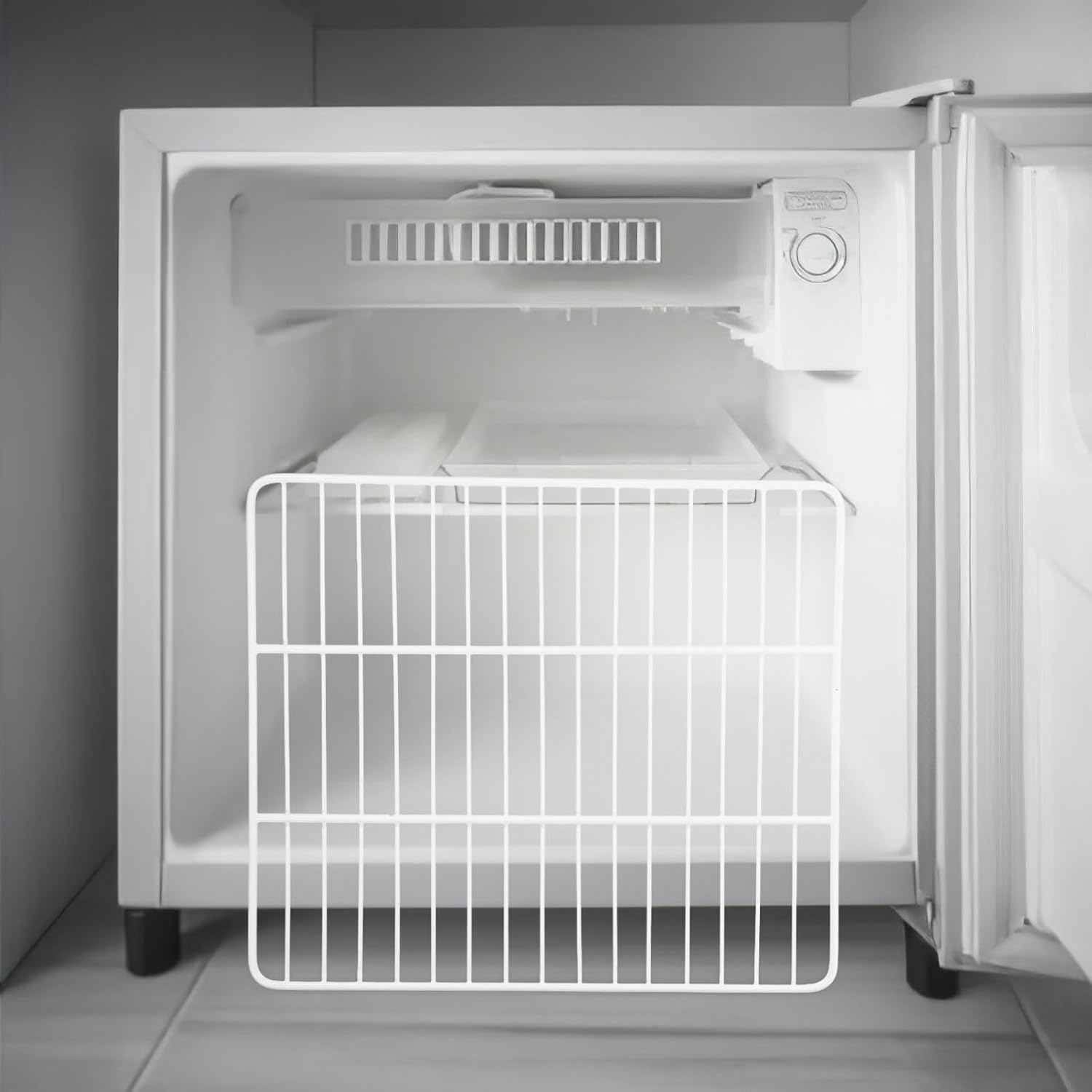 2Pcs Heavy Duty Freezer Shelf Dividers Metal Partition for Supermarkets Ice Parlors Easy Installation Tear Resistant Organization for Refrigerator