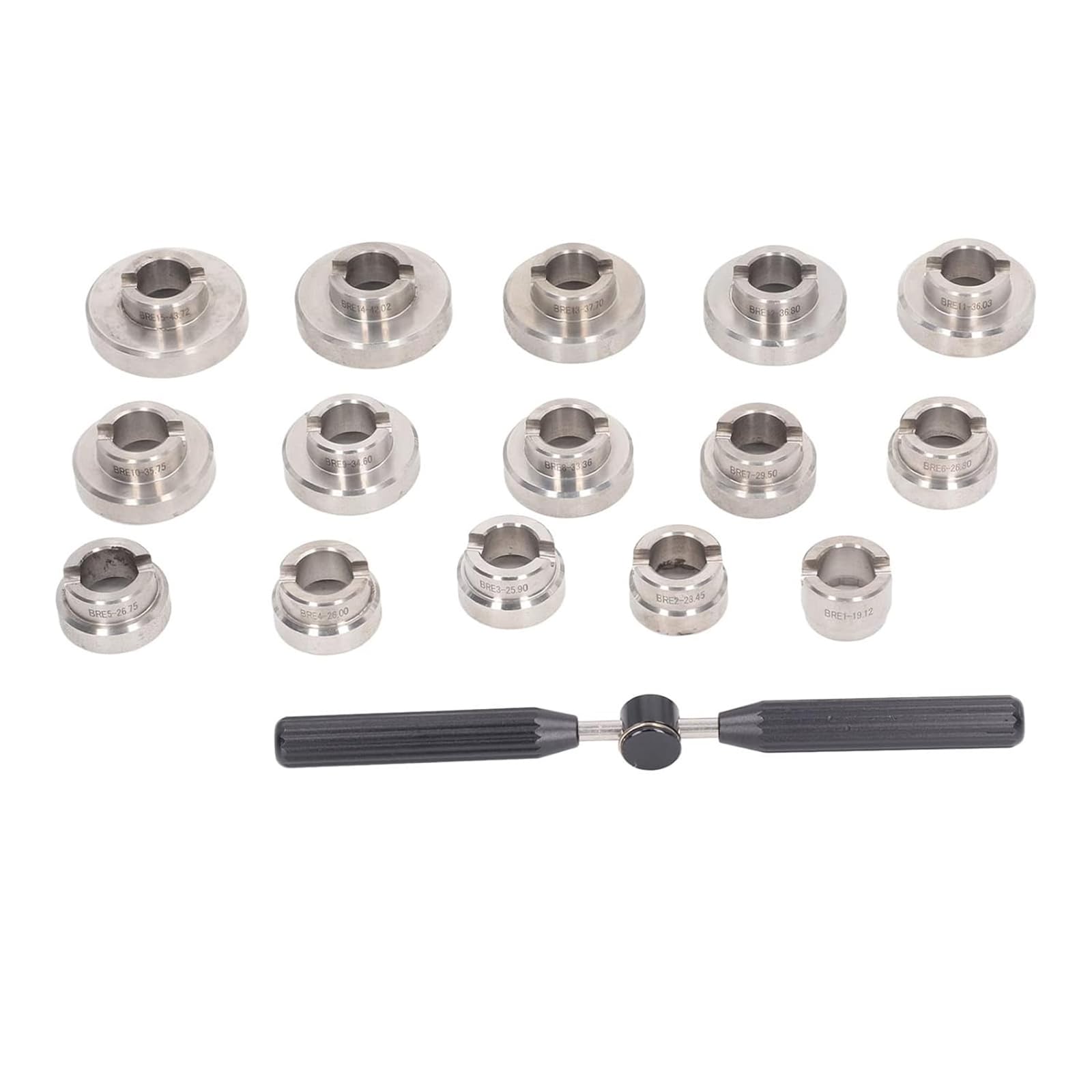Watch Back Case Opener Kit - 15 Pcs Dies and Storage Box for Watch Repair