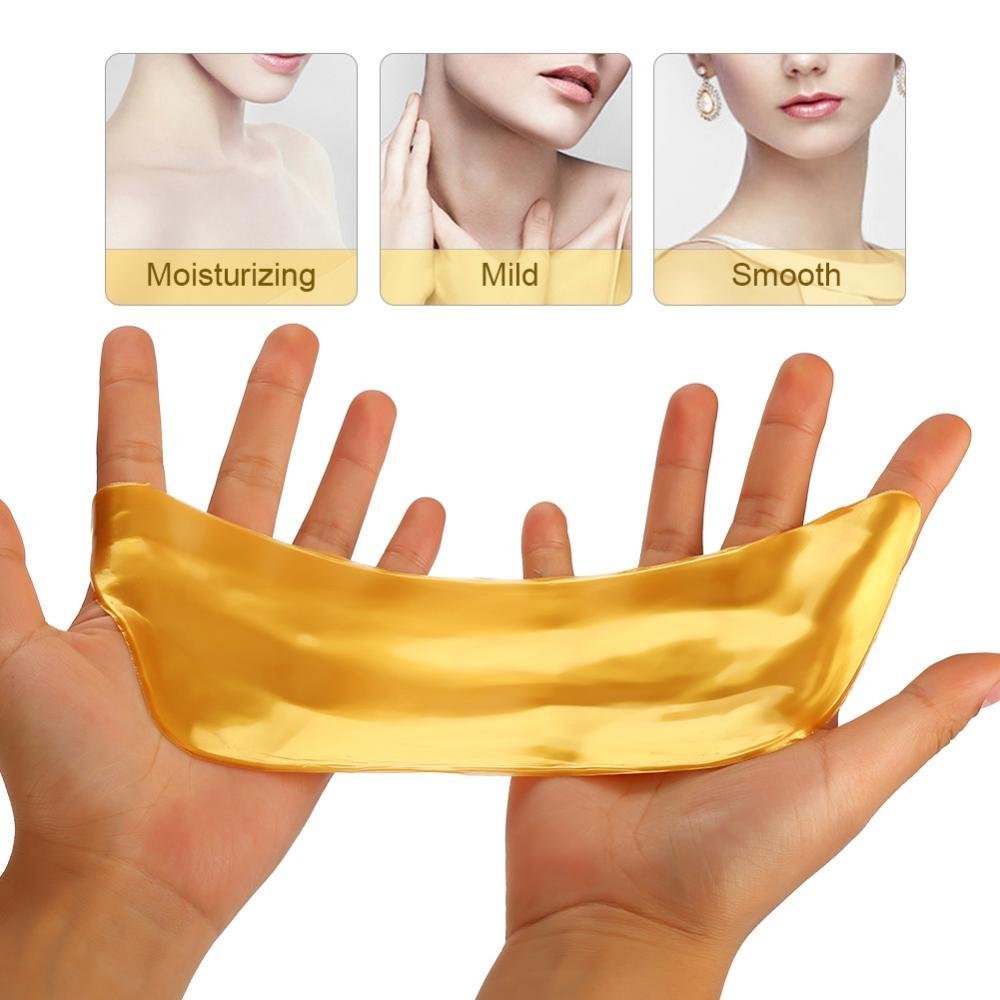 Máscara para el cuello, 15 Unids Cuello máscara colágeno cuello Collagen Neck Mask Anti-arrugas Pad Parche Blanqueamiento de la Piel Reafirmante Máscara Hidratante