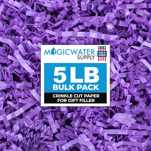MagicWater Crinkle Cut Paper for Gift Baskets - 5LB -