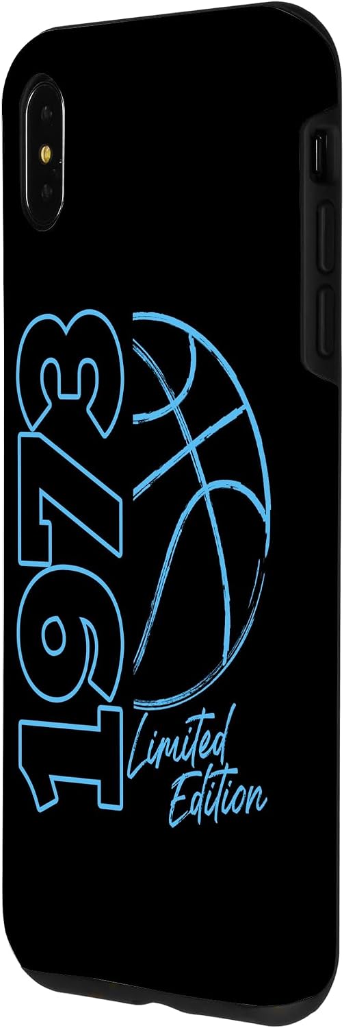 Retro 1973 Limited Edition 90s Style Basketball Birth Year Case for iPhone Xs Max image 2