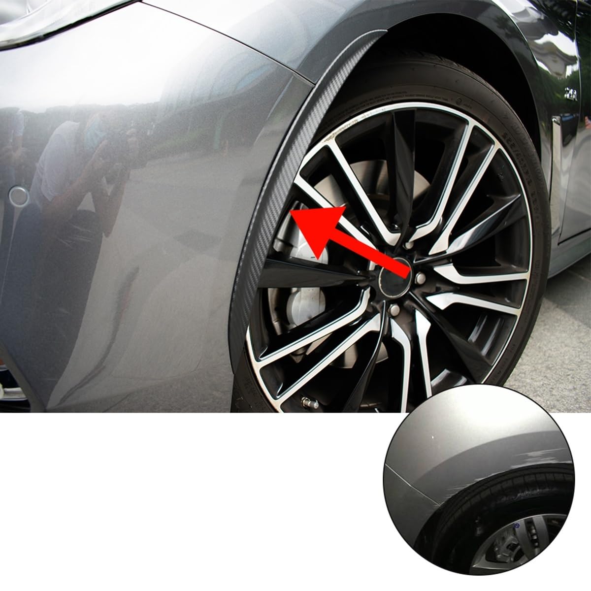 Garniture Passage De Roue Pour BMW Série 3 E46 - 2 Pièces, Protection Contre Boue Et Rayures, Adhésif Puissant - 4