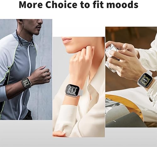 Miniatura 4 de Funda protectora de pantalla para Amazfit Bip 5 Smartwatch, paquete de 4 protectores de policarbonato duro, vidrio templado integrado para Amazfit