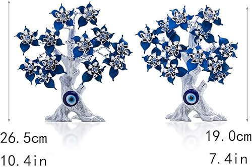 Miniatura 9 de Azul Mal de Ojo Flores y Elefante Dios Feng Shui Árbol
