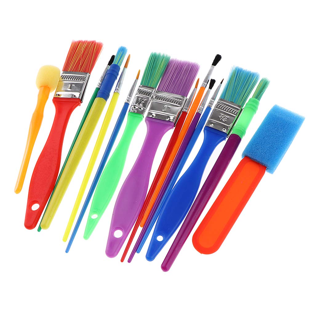 Buy NYLSA 15 Pieces Assorted Painting Brushes Kids Painting Kits Early DIY Learning Include