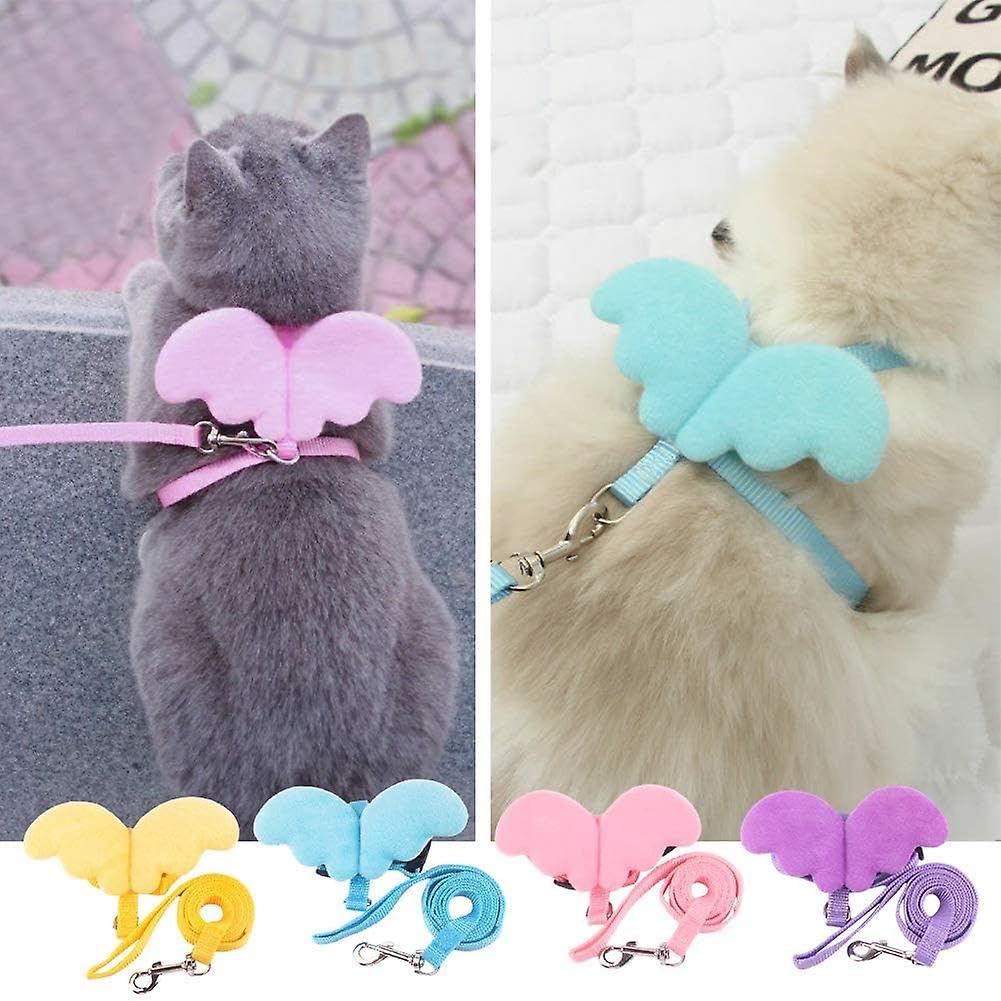 Cat Harness and Leash Set for Walking Cat and Small Dog Harness Soft Wings Harness Adjustable Cat Vest Harness Comfort Fit for Pet Kitten Puppy Rabbit (Color May Vary) (B0D635XZ25) Amazon Price History, Amazon Price Tracker