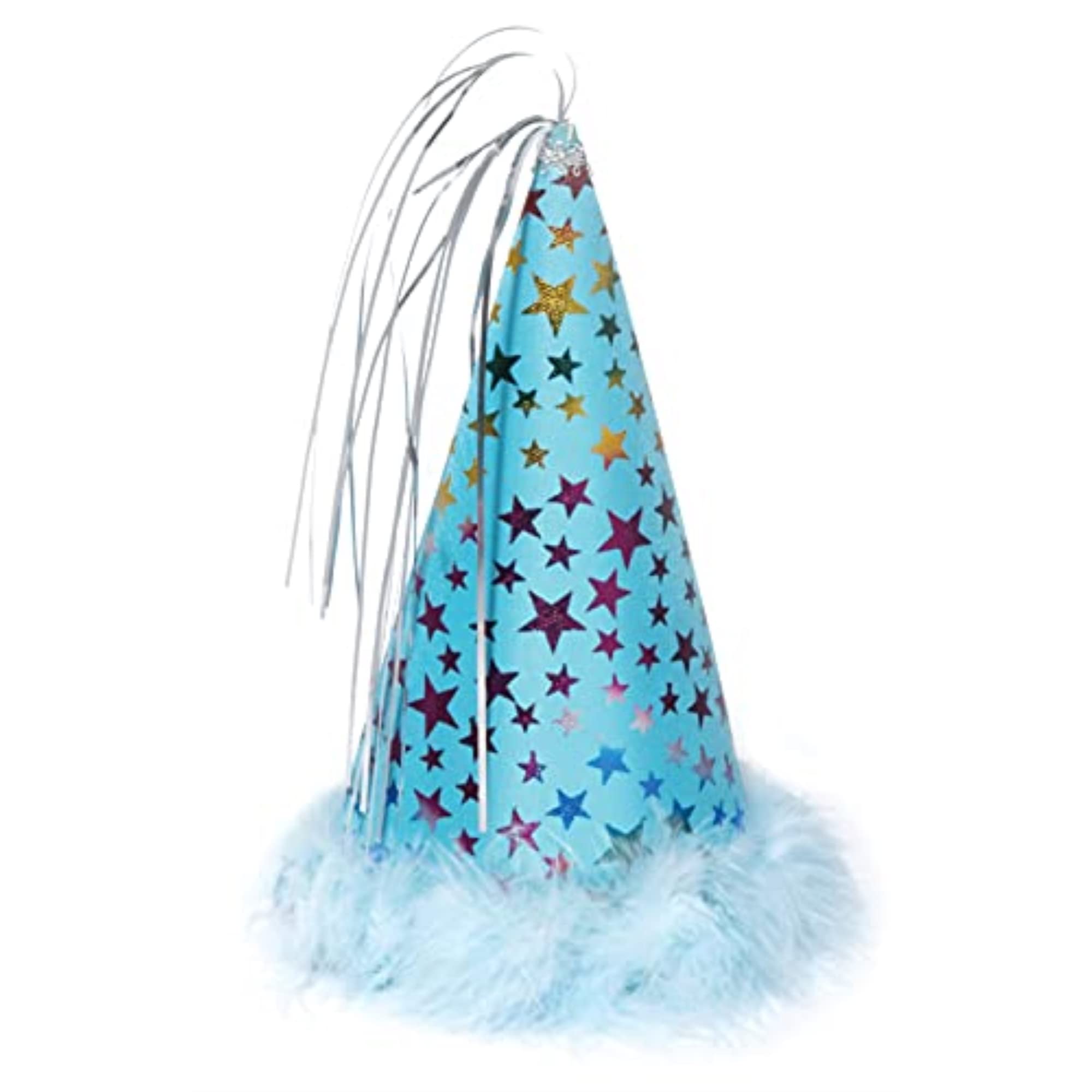 Charming Party Hat, Blue, Large