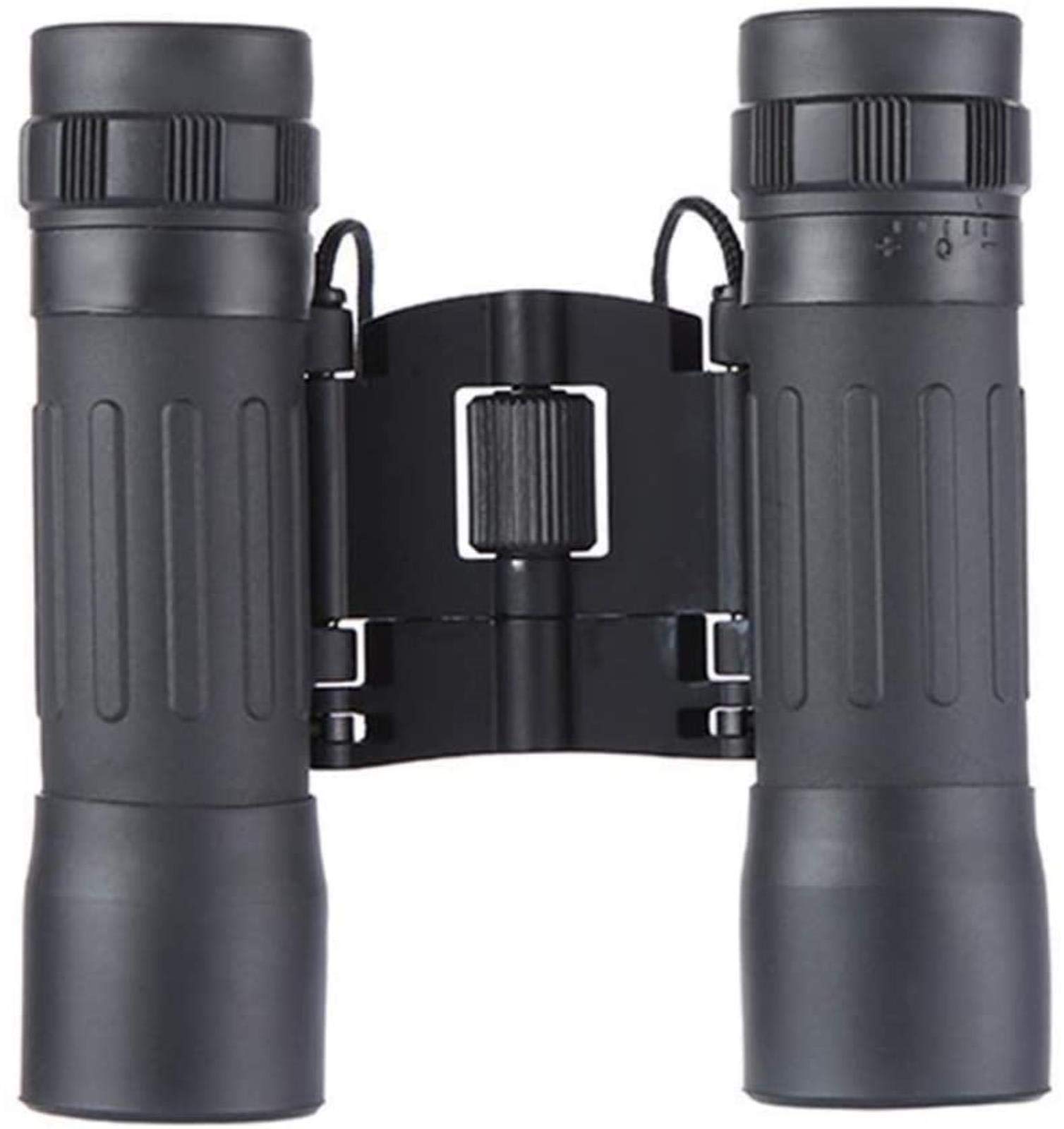 Binocolo per Adulti 10X25 Obiettivo Compatto Portatile Nero ad Alta Definizione Obiettivo Semi-Ottico da 34 mm Telescopio Multifunzione