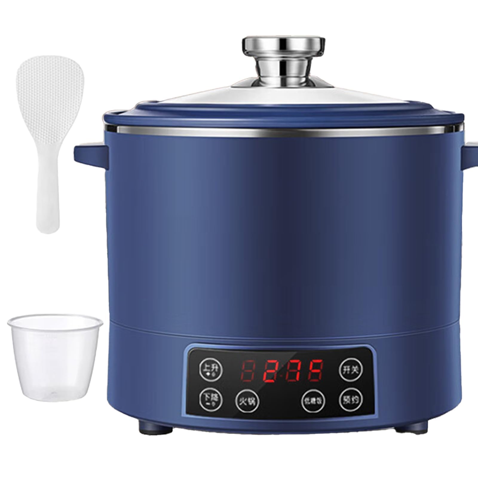 Arrocera baja en azúcar con cesta de vapor para eliminar azúcar y temporizador de retardo de 12 horas para comidas saludables y aptas para diabéticos