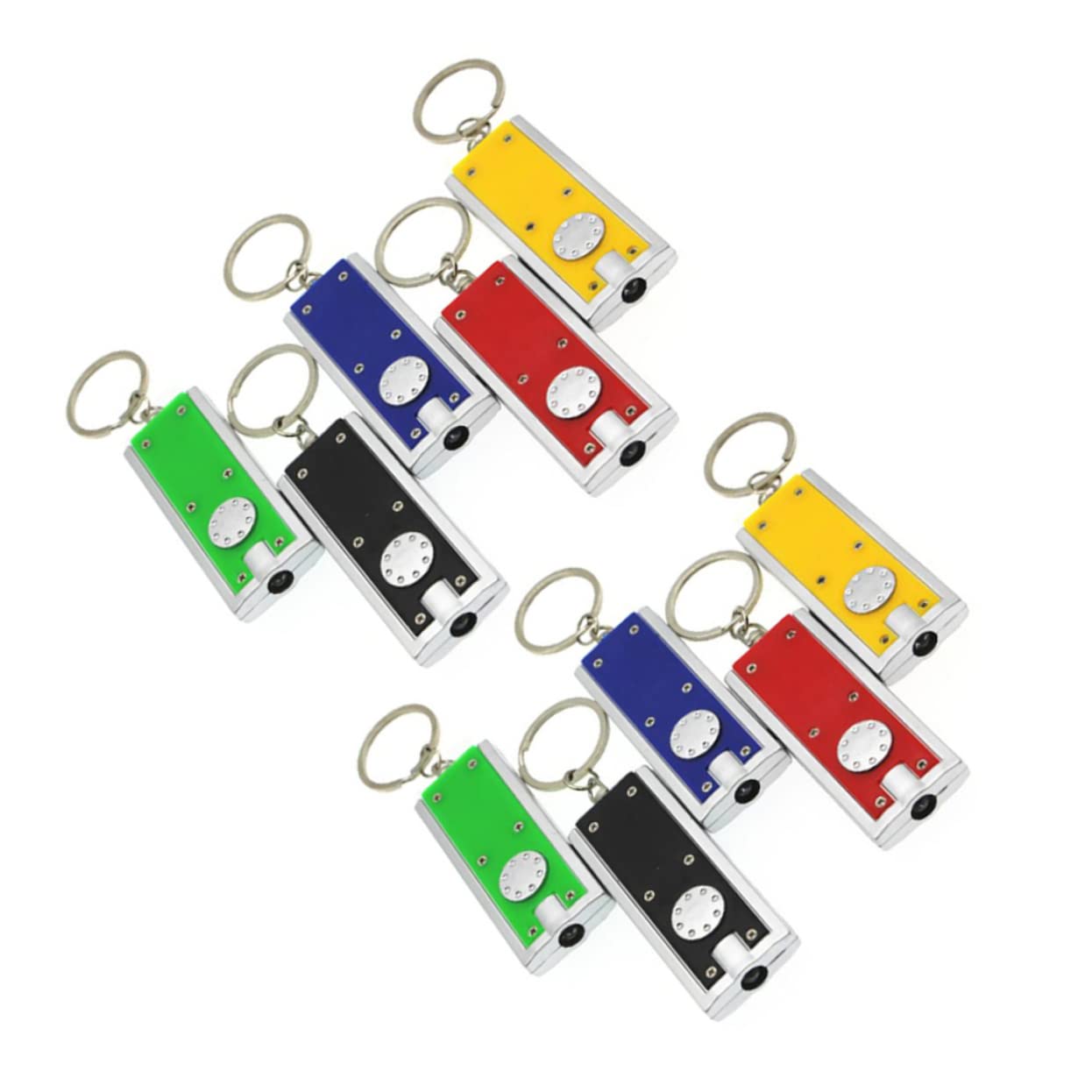 BRIGHTFUFU Magnetic Keychain Flashlight Led Flashlight Keychain for Walking at Night Random Color
