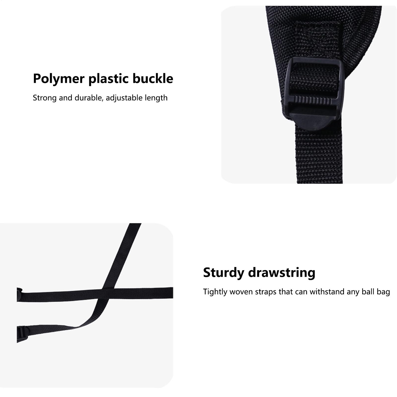 Cinghie Doppie Regolabili Per Sacca Da Golf In Nylon Nero Tracolla Comoda Imbottita
