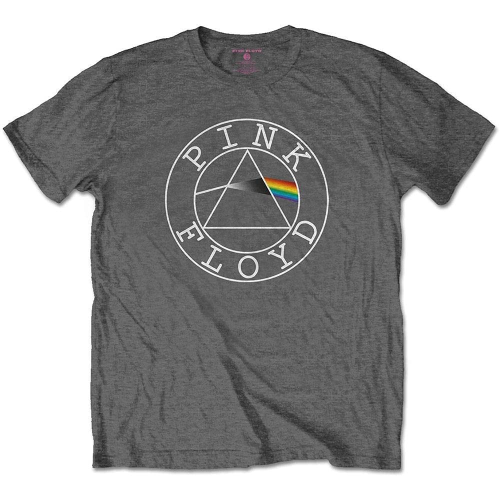 Pink Floyd Kids T Shirt Circle Band Logo Official Charcoal Grey (Ages 3-14 yrs) S